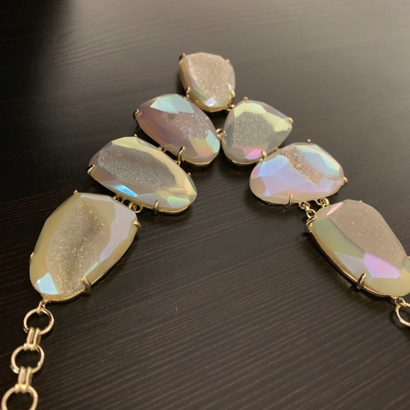 Kendra Scott Custom LUXE Iridescent Drusy Harlie - Picture 7 of 8